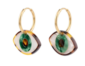 Boucles d'oreilles Oeil Vert - Coucou Suzette